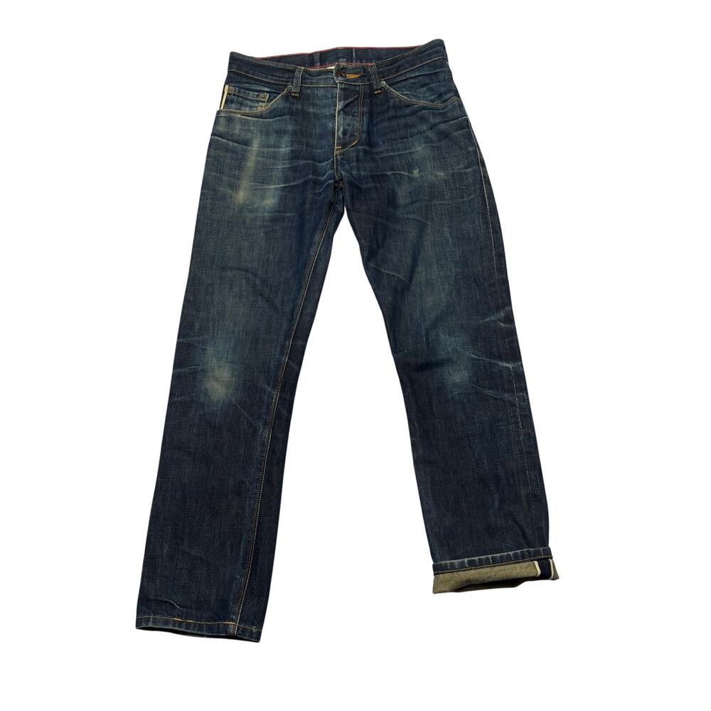 Raleigh Indigo Selvedge Denim Jeans Men's 29x27.5 White Oak Cone Thin Fit